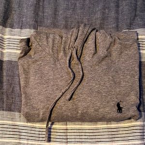 Grey Polo T-shirt Hoodie